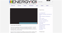 Desktop Screenshot of energy-101.org