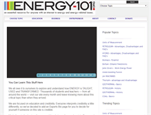 Tablet Screenshot of energy-101.org